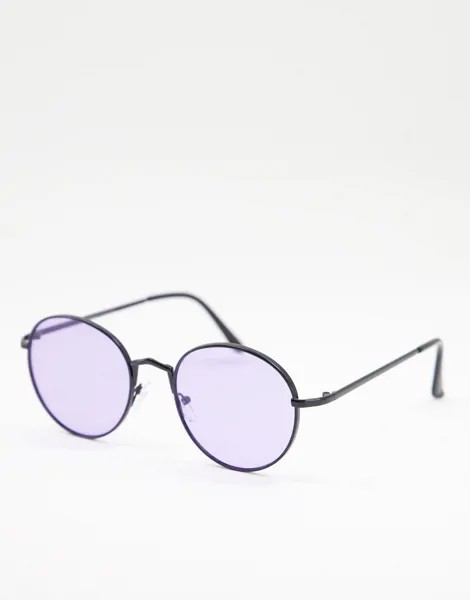 Солнцезащитные очки в стиле oversized с круглыми линзами AJ Morgan-Голубой