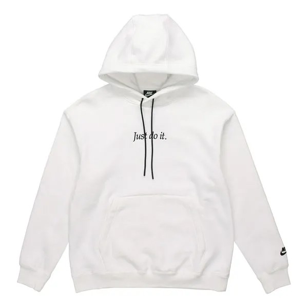 Толстовка Nike Sportswear Drawstring Fleece Pullover White, белый