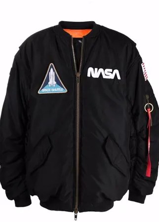 Balenciaga бомбер с нашивками NASA