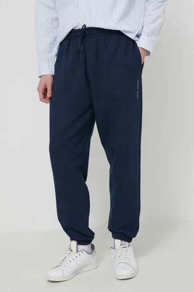 Спортивные брюки из хлопка Tommy Jeans, темно-синий