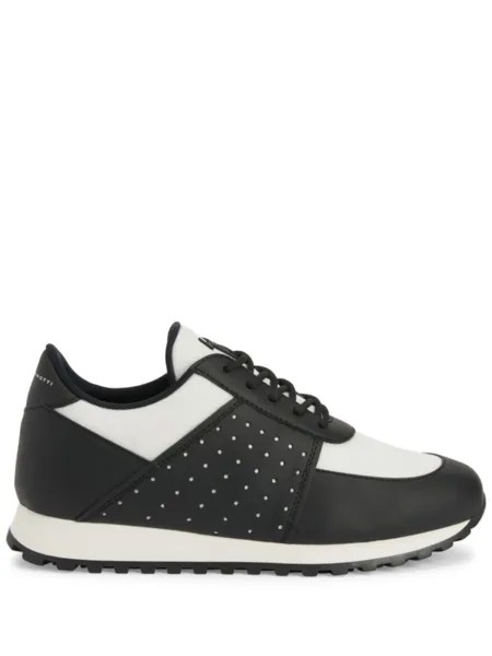 Giuseppe Zanotti Jimi logo-lettering sneakers, черный