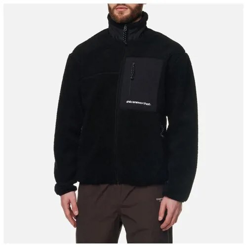 Мужская флисовая куртка thisisneverthat SP Sherpa Fleece Pocket чёрный, Размер S