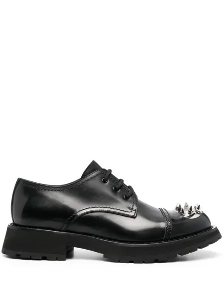 Alexander McQueen оксфорды с заклепками, черный