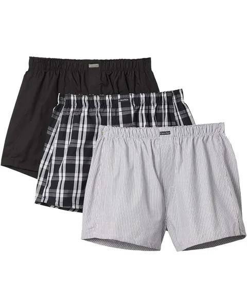 Боксеры Calvin Klein Underwear Cotton Classics Multipack Pack Woven, черный