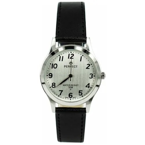 Perfect часы кварцевые, на батарейке, мужские, на кожаном ремне, металлический браслет, японский механизм наручные GX017-196-1