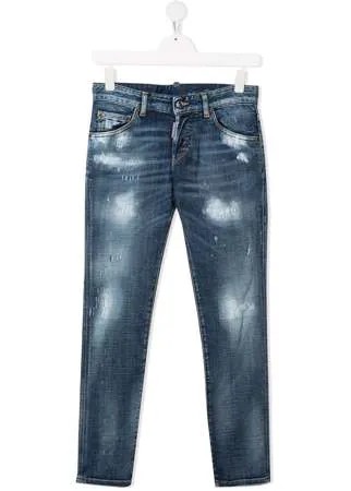 Dsquared2 Kids джинсы скинни с прорезями