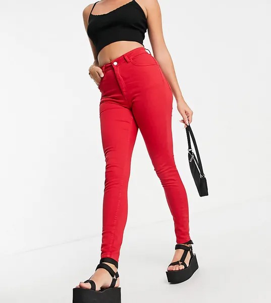 Красные зауженные джинсы в стиле 90-х Reclaimed Vintage Inspired-Красный