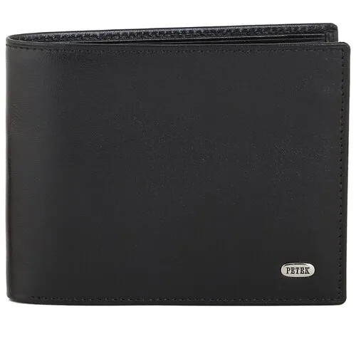 Портмоне Petek 1855 182.000.01, фактура гладкая, черный
