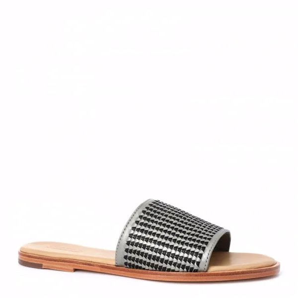 Сабо женские DRAGON INTERLACED V SANDAL серебристые 41 EU