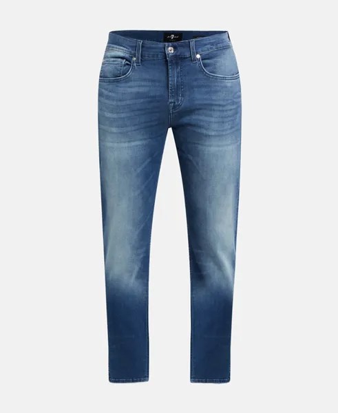Джинсы узкого кроя 7 for all Mankind, синий