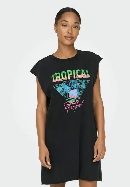 Платье из джерси OHNE ÄRMEL PRINT ONLY, черный