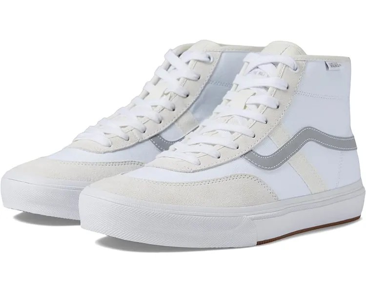 Кроссовки Vans Crockett High, цвет Reflective White/True White