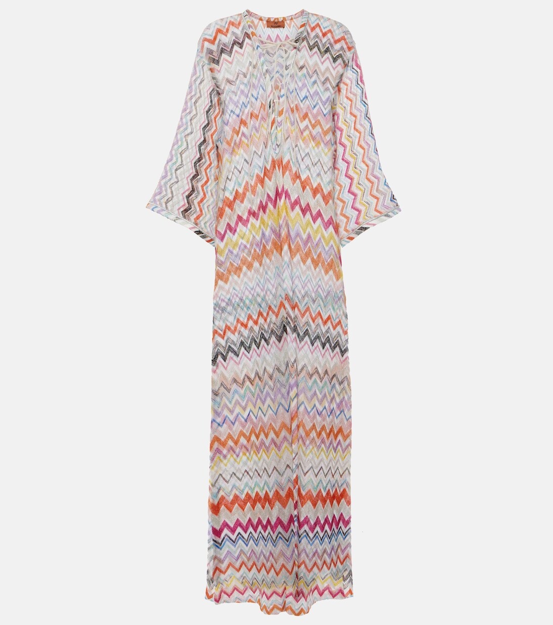 Пляжное платье из зигзагообразного ламе Missoni, мультиколор