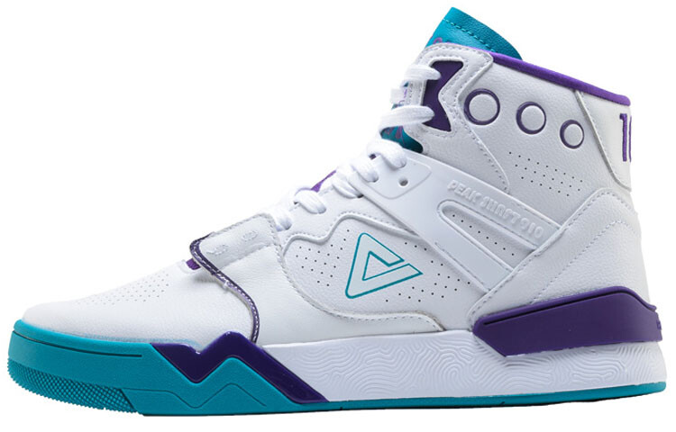 Баскетбольные кроссовки Taichi 910 Vintage Men High-top White/Purple/Blue Peak