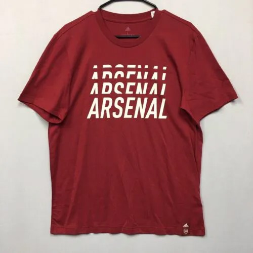 Футболка Adidas Arsenal AFC DNA GR (мужская, размер L), красная футбольная спортивная футболка