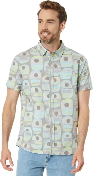 Рубашка Minds Eye Eco Short Sleeve Woven VISSLA, цвет Jade