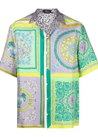 Versace рубашка с принтом Barocco Mosaic