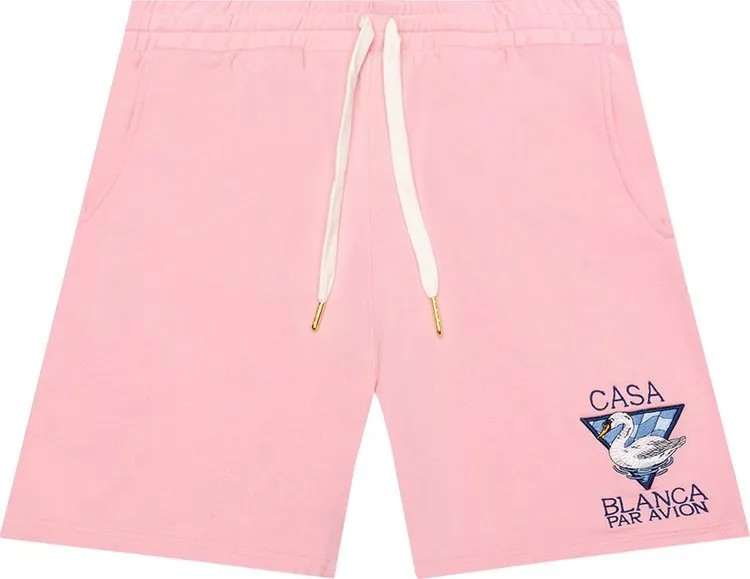 Спортивные шорты Casablanca Embroidered Sweatshort 'Pink', розовый