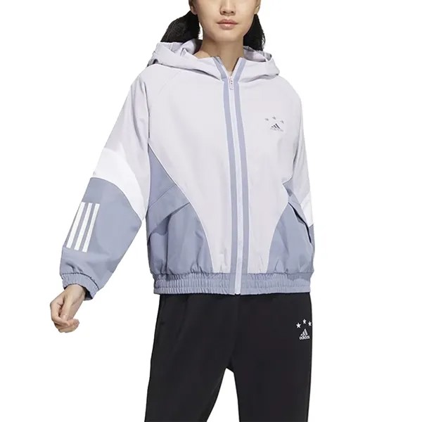 Куртка Adidas Sport Hooded, светло-фиолетовый/мультиколор