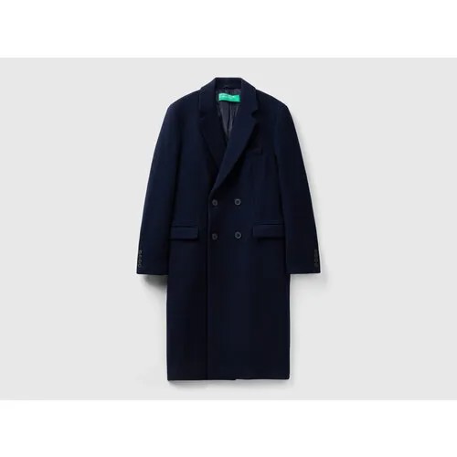 Пальто UNITED COLORS OF BENETTON, размер 52, синий