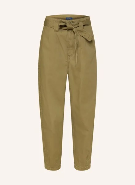 Брюки из бумажного пакета Polo Ralph Lauren, зеленый