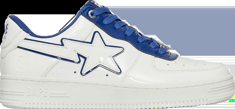 Кроссовки Bapesta #8 M1 White Navy, белый