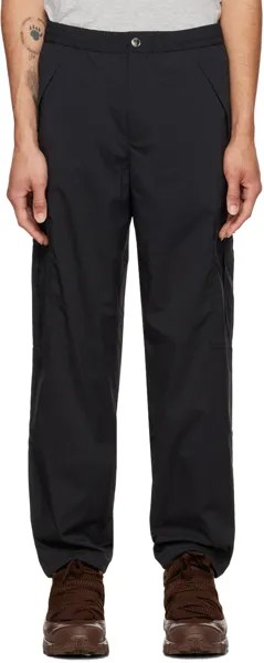Черные брюки карго с резиновыми нашивками Burberry