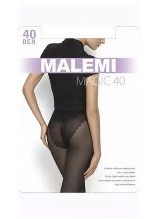 MALEMI Колготки Magic 40 (melon, 3) (с ажурными трусиками-бикини)