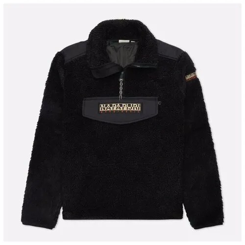 Мужская толстовка Napapijri Trentino Half Zip Fleece чёрный , Размер S