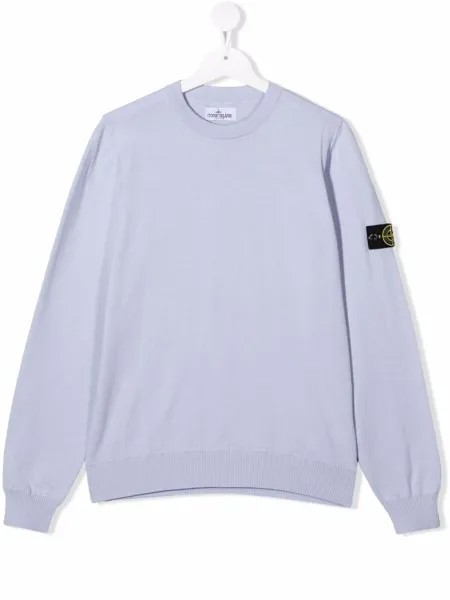 Stone Island Junior толстовка с нашивкой-логотипом