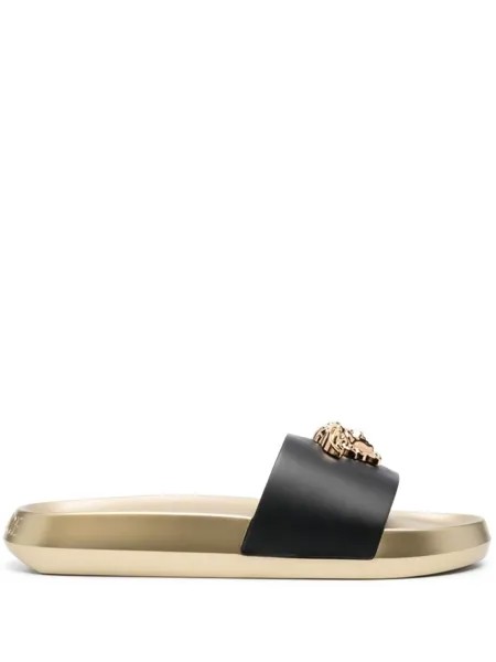 Versace шлепанцы La Medusa, черный