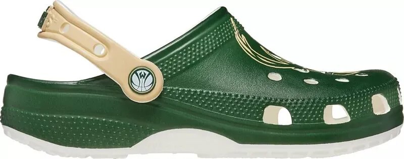 Классические сабо Crocs NBA Milwaukee Bucks, белый