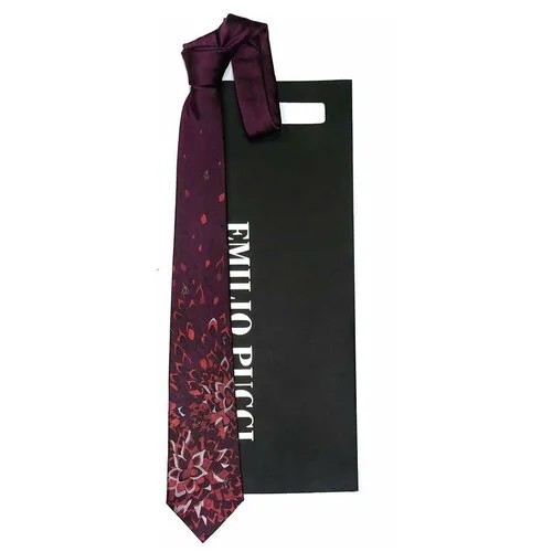 Красивый бордовый галстук Emilio Pucci 848473