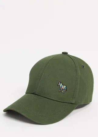 Бейсболка цвета хаки с логотипом в виде зебры PS Paul Smith-Зеленый цвет