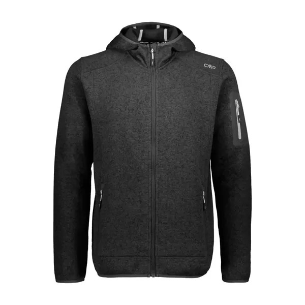 Куртка CMP 3H60847N Hooded Fleece, черный