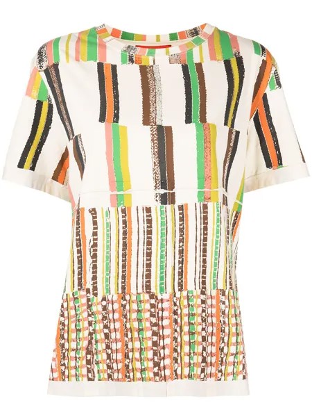 Eckhaus Latta футболка Lapped в полоску