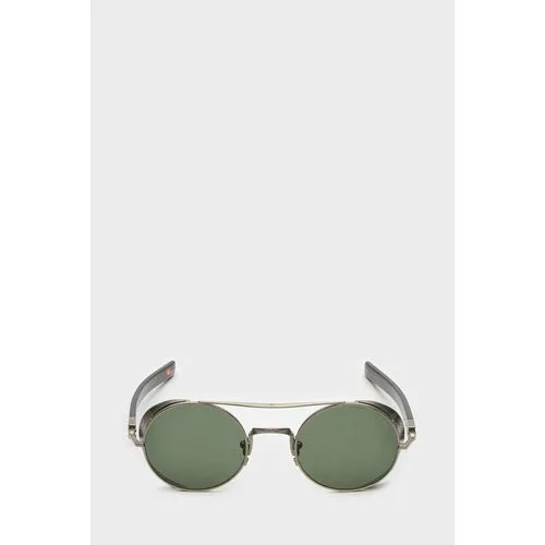 Солнцезащитные очки Matsuda, овальные, оправа: металл, серебряный