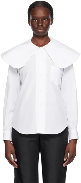 Белая рубашка с воротником «Питер Пэн» Comme Des Garcons