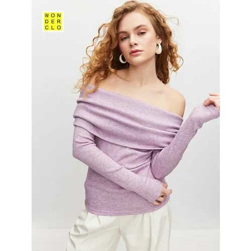 Лонгслив WONDERCLO Kft2401Rosie/, размер 40/XS, лиловый