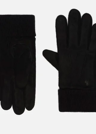 Перчатки Polo Ralph Lauren Suede/Merino Sandwich, цвет чёрный, размер L