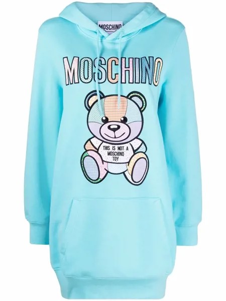 Moschino худи Teddy Bear с приспущенными плечами