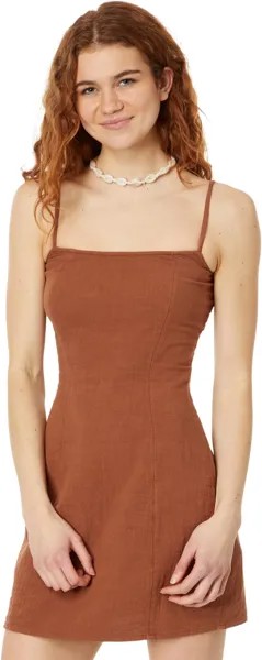Платье Billabong Stay Awhile Mini Slip Dress, цвет Toasted Coconut