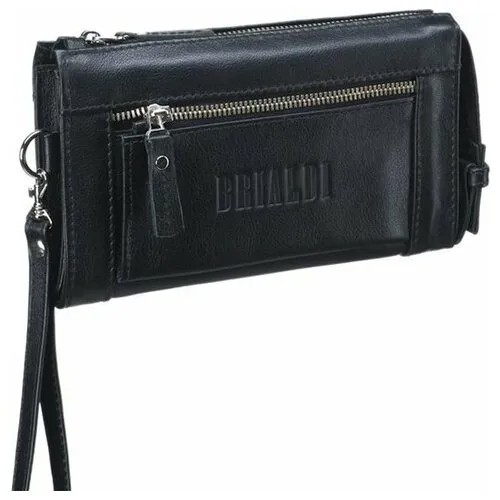 Мужской клатч Brialdi Columbus Black Черный