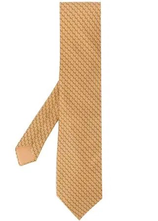 Hermès галстук 2000-х годов с узором pre-owned