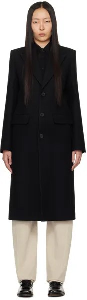 Черное узкое пальто Filippa K