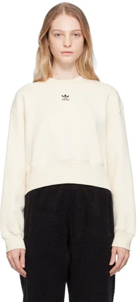 Adidas Originals Off-White Свитер Adicolor Essentials