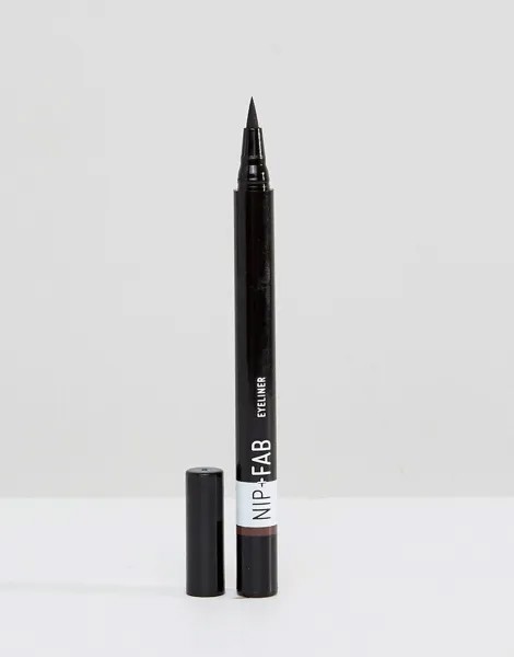 Коричневая жидкая подводка для глаз NIP+FAB Make Up-Коричневый