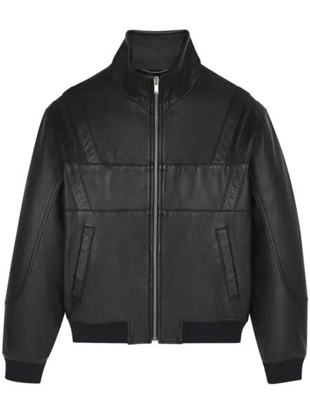 Saint Laurent бомбер на молнии, черный