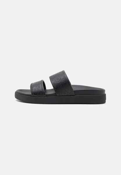 Мюли на плоской подошве FLAT SLIDE EPI MONO Calvin Klein, цвет black