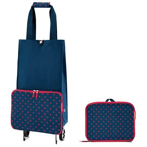 Сумка на колесиках foldabletrolley mixed dots red